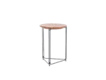 Mesa Lateral Linha A solidez das linhas retas é inspiração para a coleção Linha, minimalista e arquitetônica. É composta de mesa lateral e banco.