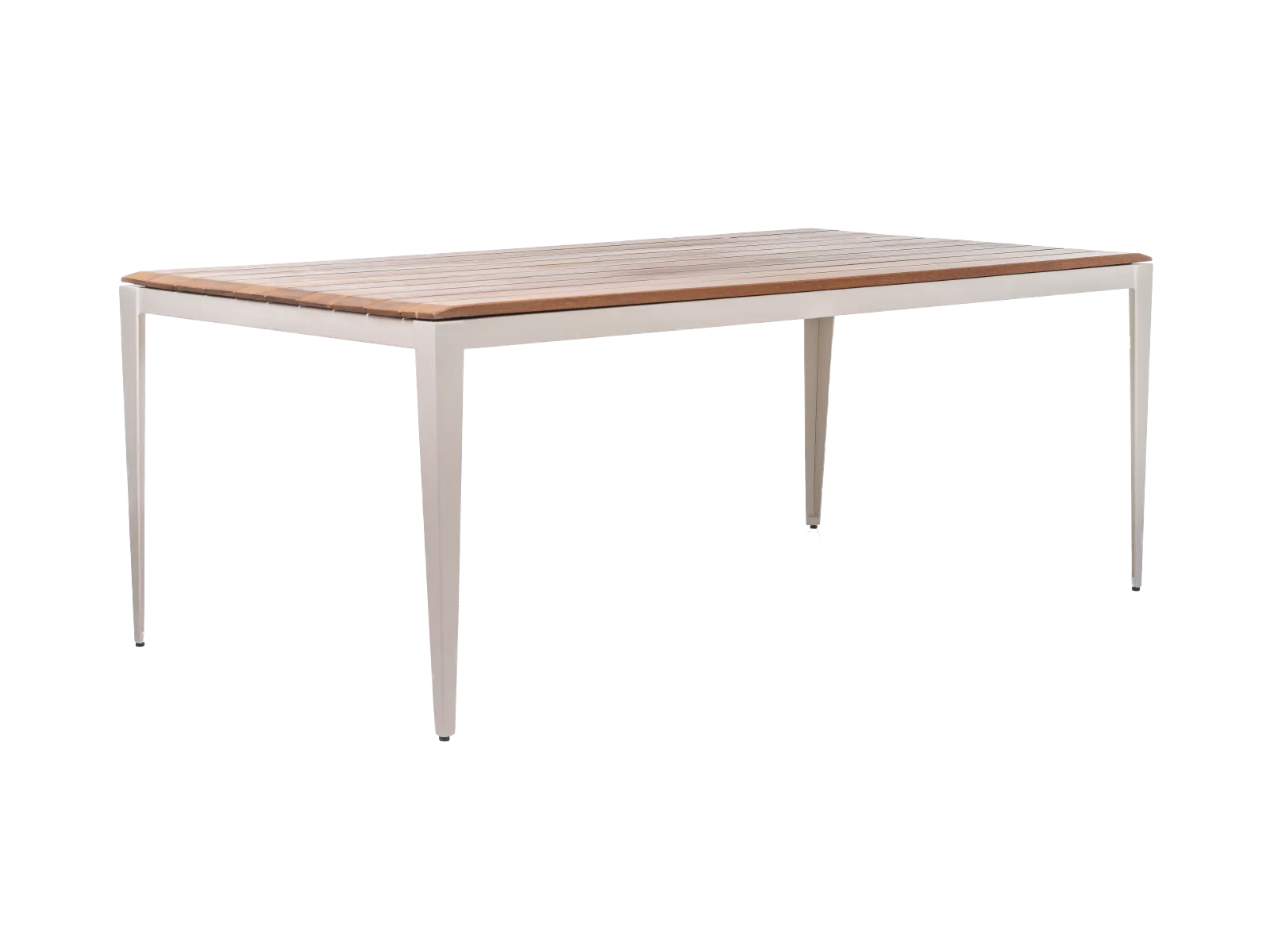 Mesa Verona Mesa Verona Verona é uma coleção minimalista cujos bancos, aparadores, poltronas e mesas, elaborados em alumínio e madeira cumaru, complementam espaços com elegância e solidez.