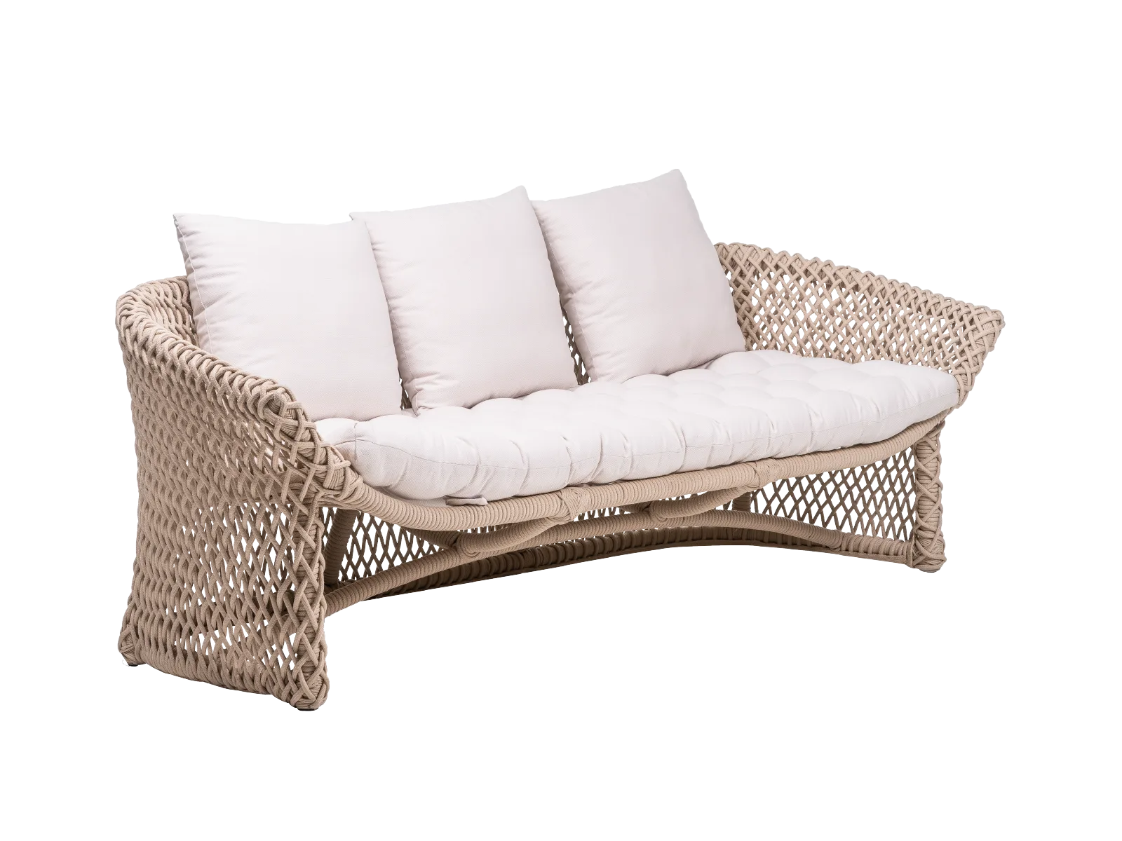 Sofá Trieste As enseadas e cavernas de Trieste, na Itália, trazem ideias de organicidade e suavidade ao conceito desta linha homônima composta de sofá e poltrona.