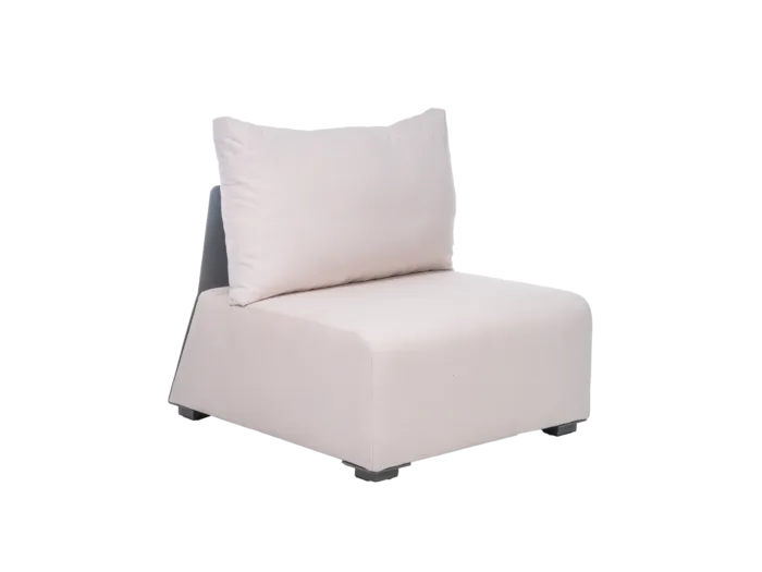 Módulo Fendi Central A coleção Fendi apresenta peças contemporâneas e sofisticadas, perfeitas para ambientes indoor e outdoor. Seu maior destaque é do modulado, que funciona como um conjunto ou enquanto módulos separados, mas sua mesa e espreguiçadeira também garantem conforto e elegância para qualquer projeto.