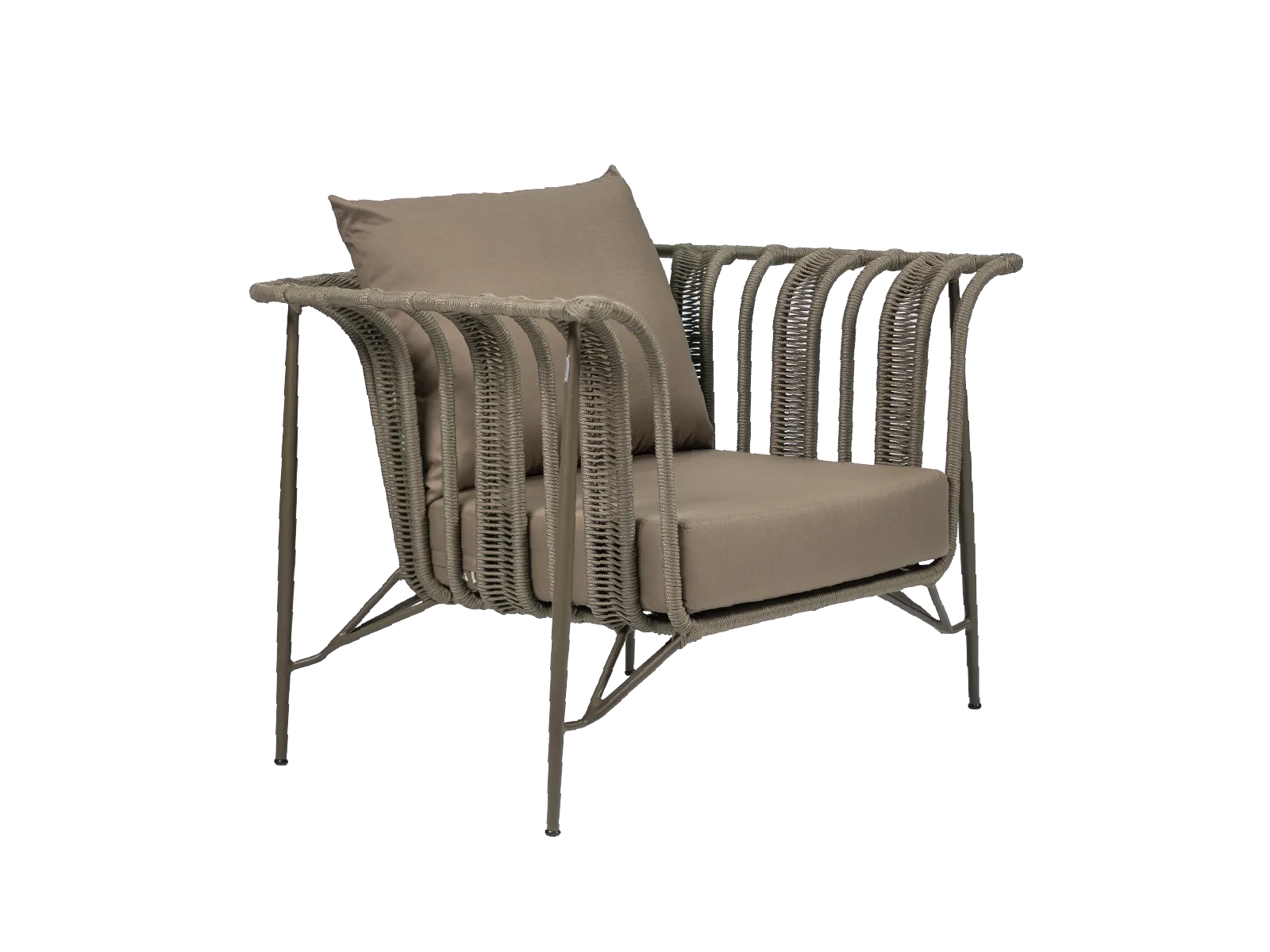 Poltrona Ilhabela Beach Crie uma atmosfera agradável e descontraída através da linha Ilhabela Beach. Seu desenho minimalista facilita a combinação com diferentes peças e valoriza o ambiente externo.