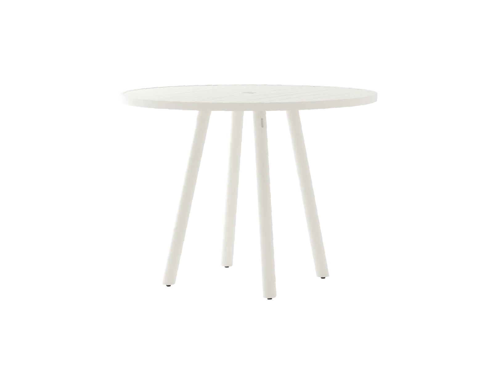 Mesa Bend As curvas dos perfis de alumínio da coleção Bend geram estilo e conforto. A sua ergonomia e leveza regem a construção de todas as peças dessa coleção composta de mesa, cadeira e espreguiçadeira.